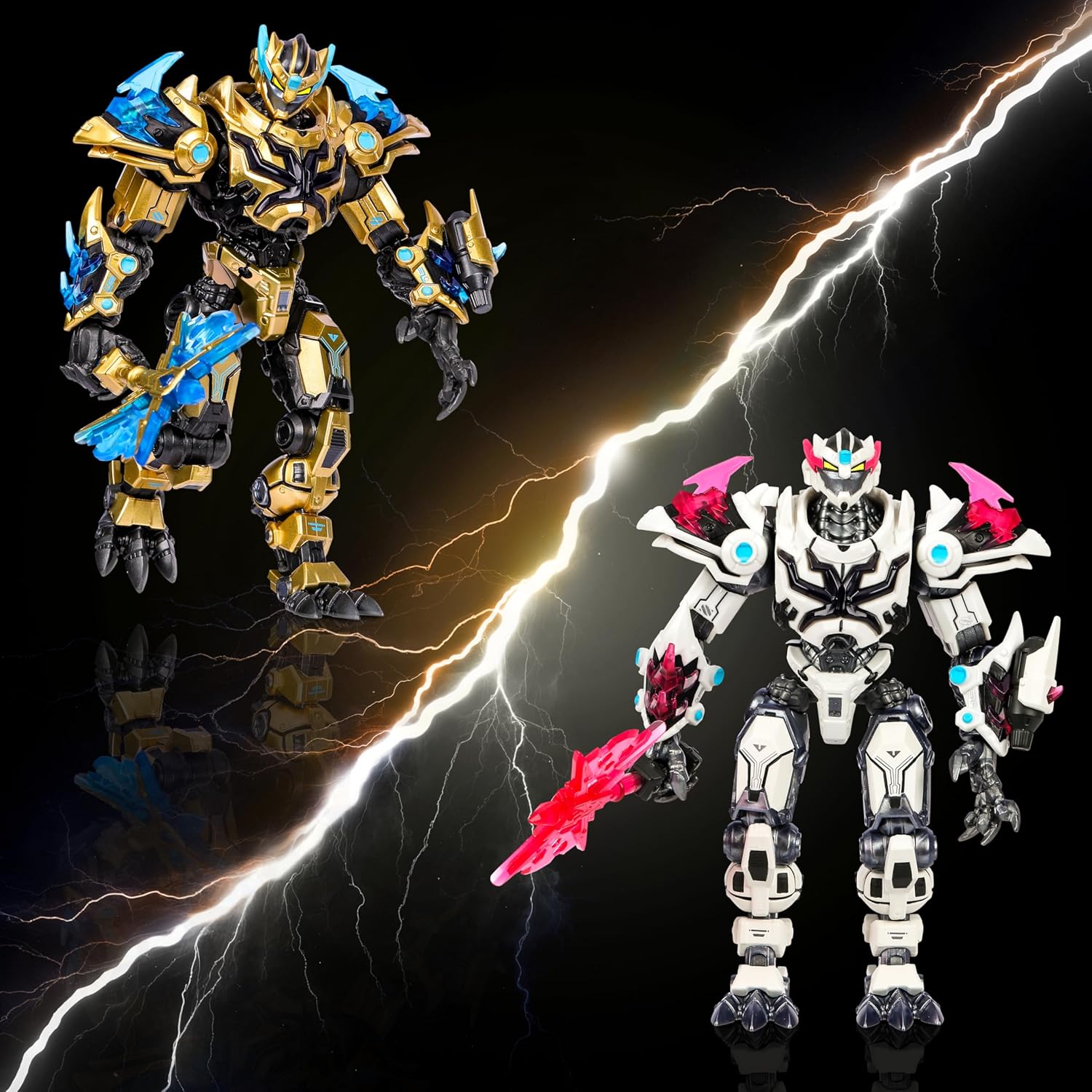 MrBeast Lab – Figurine de collection Tiger Battle Titan série Platinum